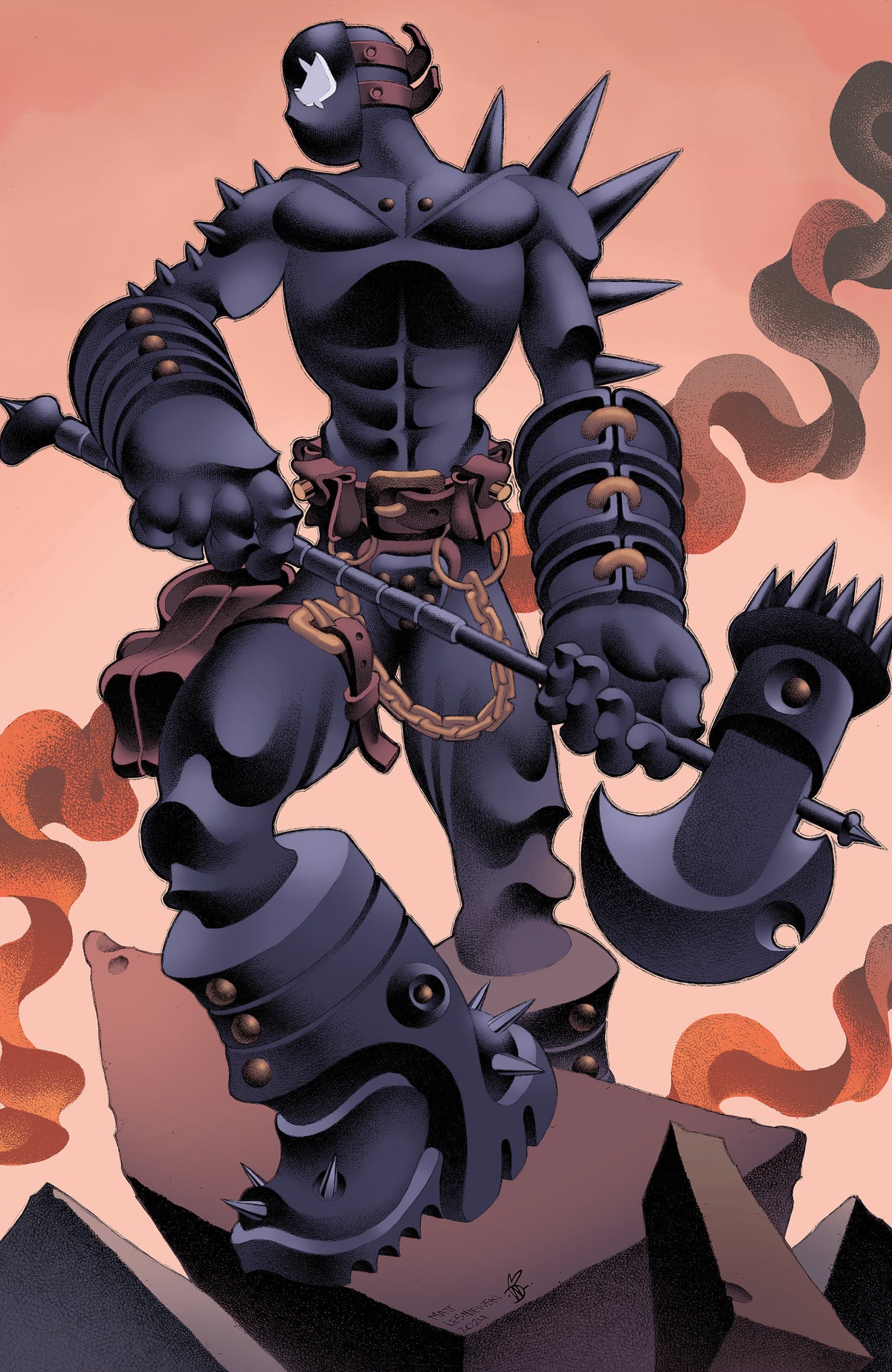 Dark Horse Comics Comic Books Grendel: Devil's Crucible--Defiance #4 (CVR B) (Virgin) (Matt Lesniewski) 76156801248400421 PRH-76156801248400421