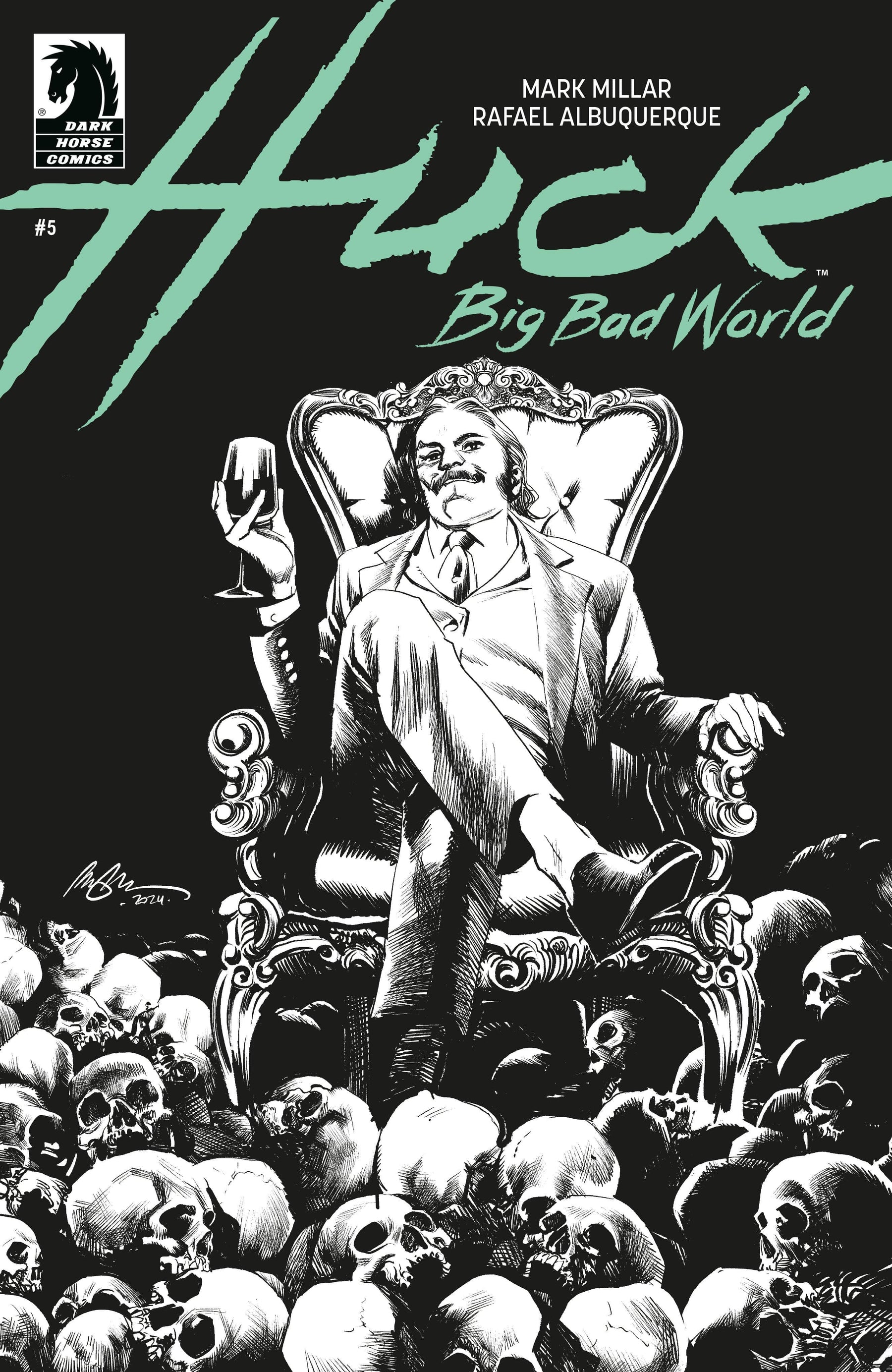 Huck: Big Bad World #5 (CVR B) (B&W) (Rafael Albuquerque)