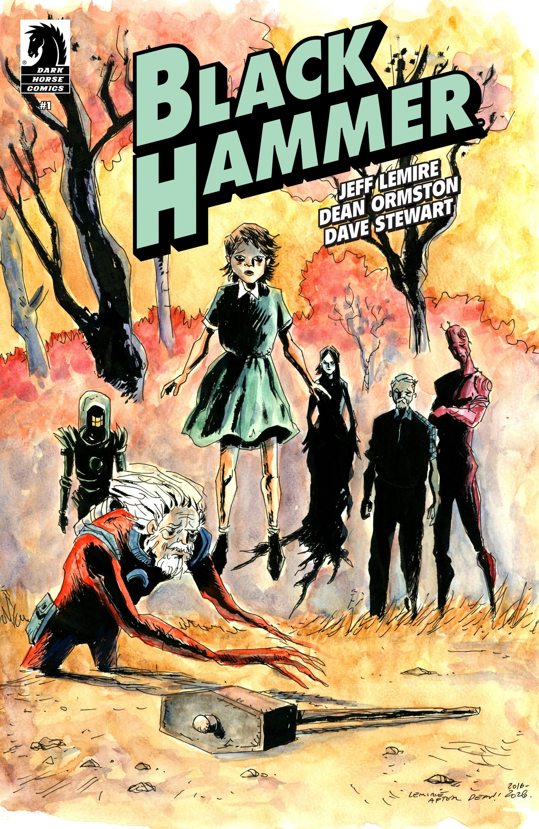Black Hammer #1 (Facsimile Reprint) (CVR B) (1:10) (Jeff Lemire) (Release Date: 02/10/2027)