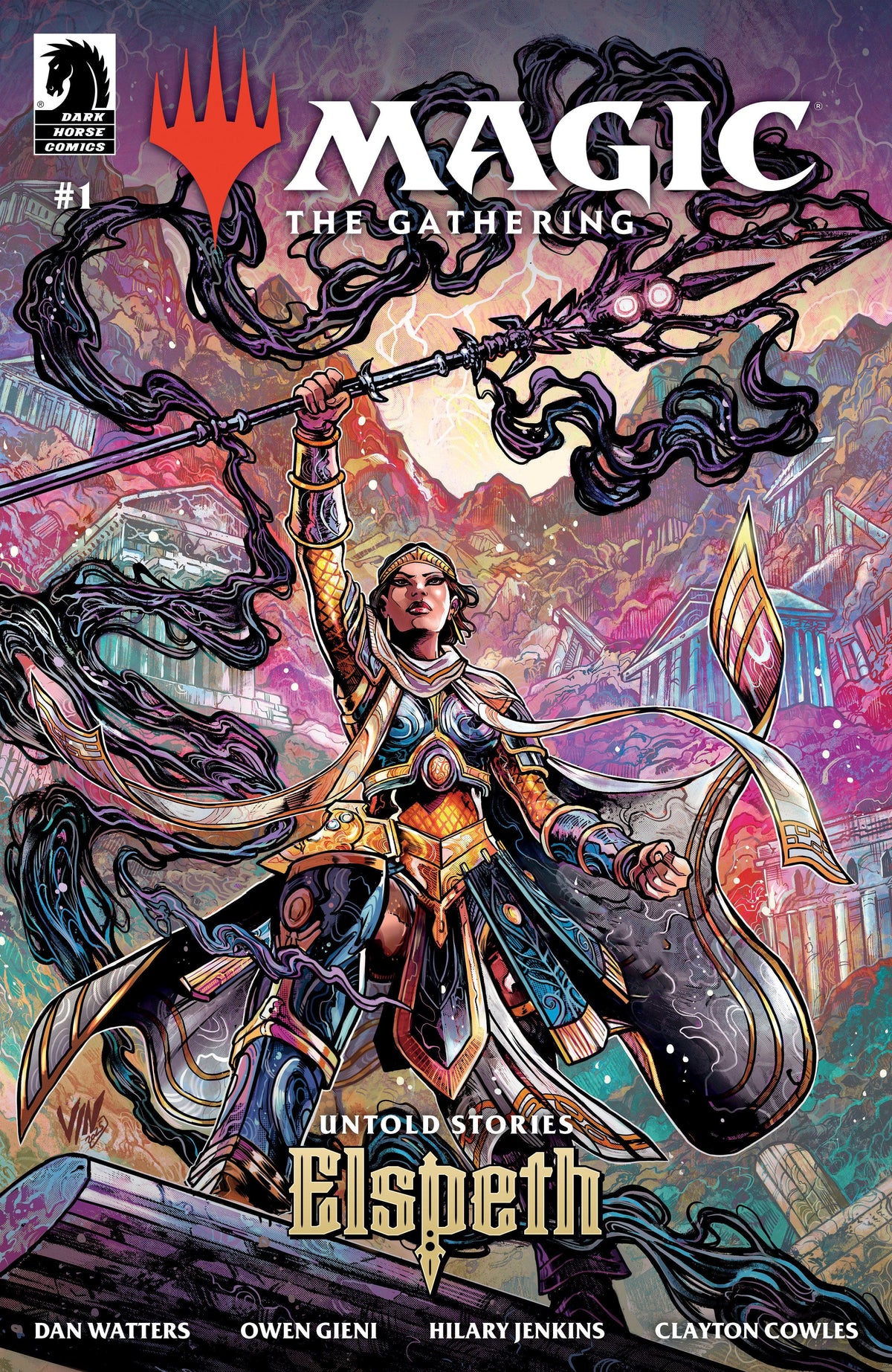 Dark Horse Comics Comic Books Magic: The Gathering: Untold Stories--Elspeth #1 (CVR B) (Vincenzo Riccardi) 76156801399300121 PRH-76156801399300121