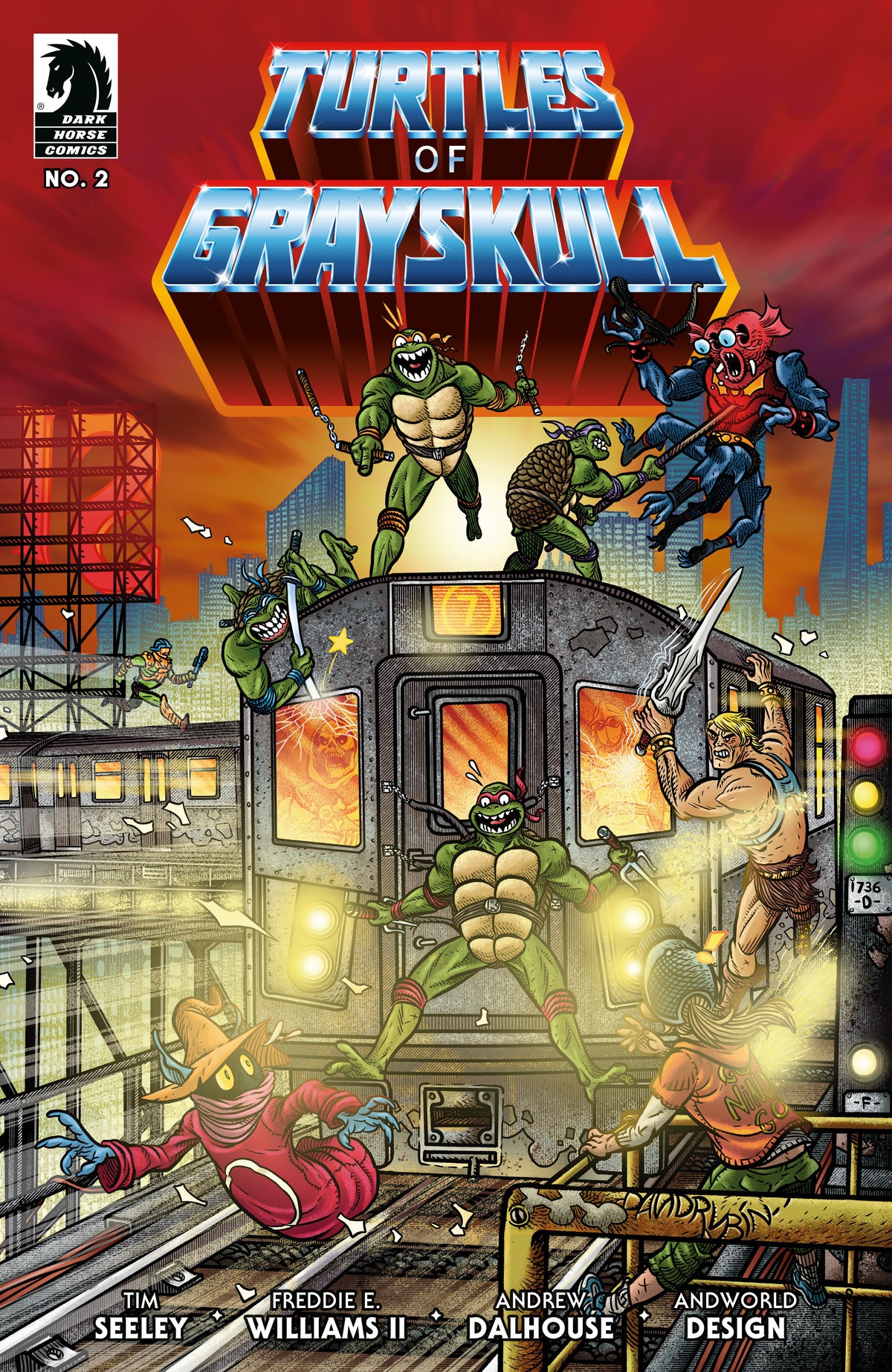 Dark Horse Comics Comic Books Masters of the Universe/Teenage Mutant Ninja Turtles: Turtles of Grayskull #2 (CVR C) (David Ruben) 76156801269900231 PRH-76156801269900231