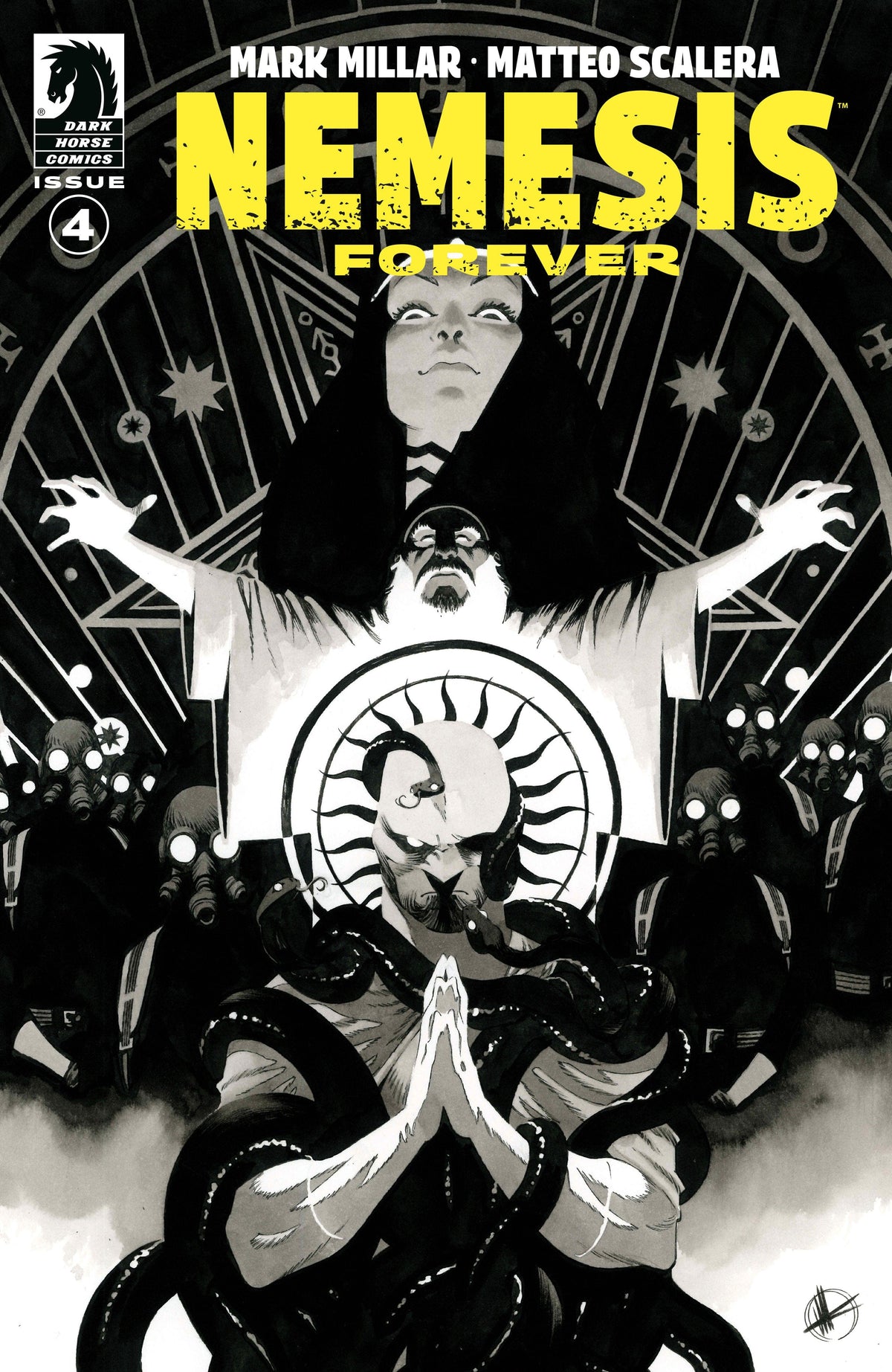 Dark Horse Comics Comic Books Nemesis Forever #4 (CVR B) (B&W) (Matteo Scalera) 76156801217000421 PRH-76156801217000421