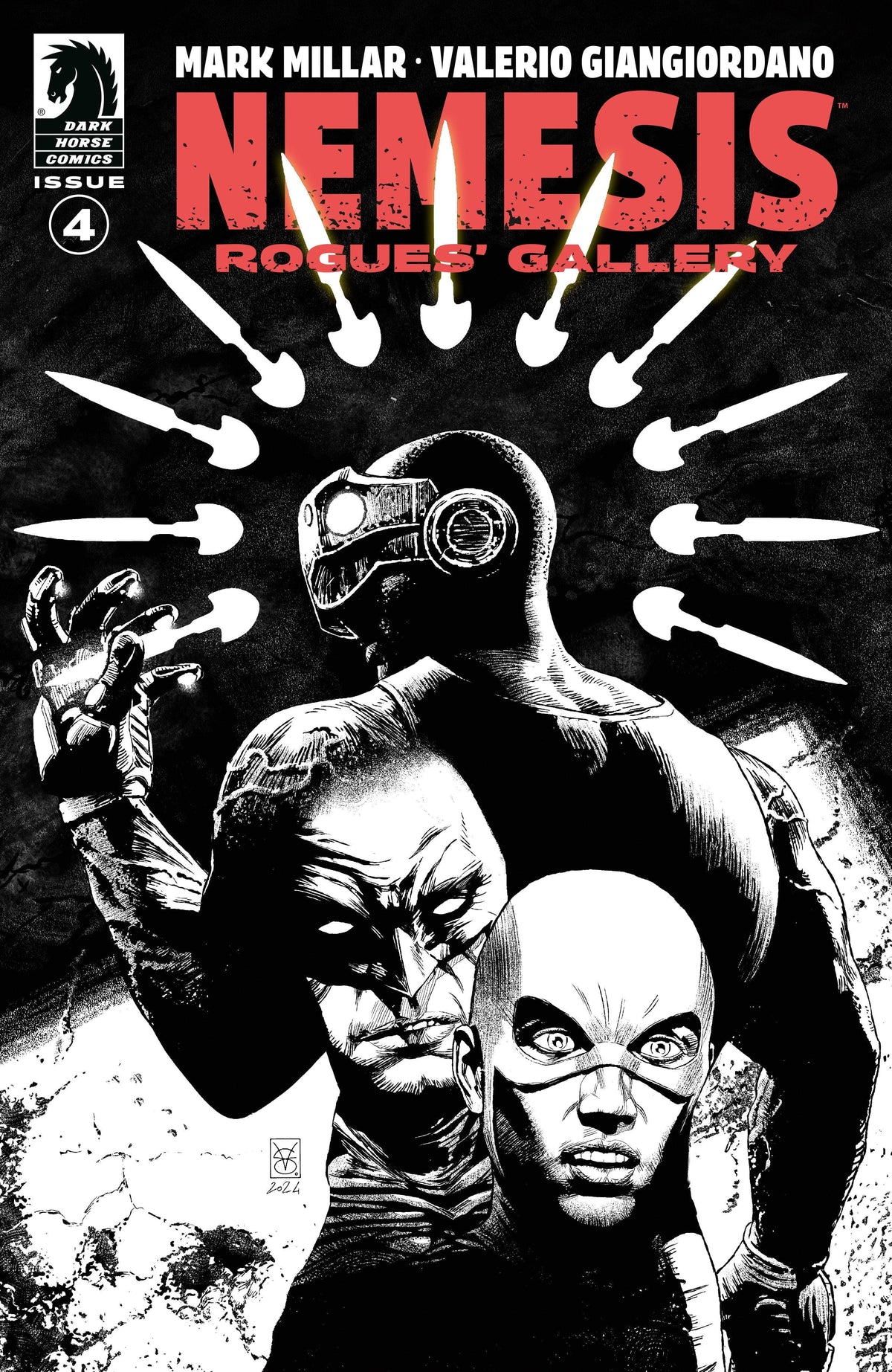 Dark Horse Comics Comic Books NEMESIS: ROGUES' GALLERY #4 (CVR B) (B&W) (VALERIO GIANGIORDANO) 76156801214900421 PRH-76156801214900421