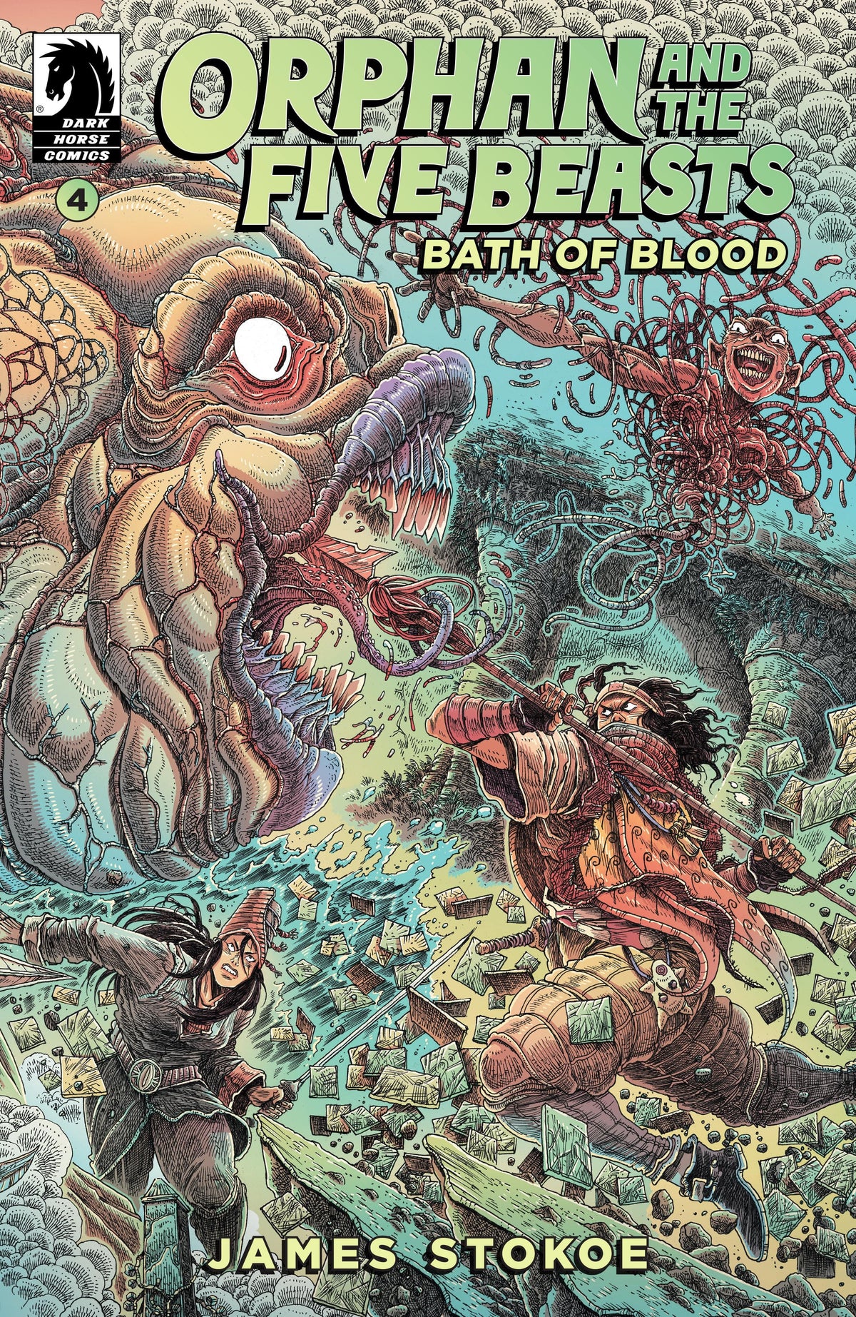 Dark Horse Comics Comic Books Orphan and the Five Beasts: Bath of Blood #4 (CVR A) (James Stokoe) 76156801448800411 PRH-76156801448800411