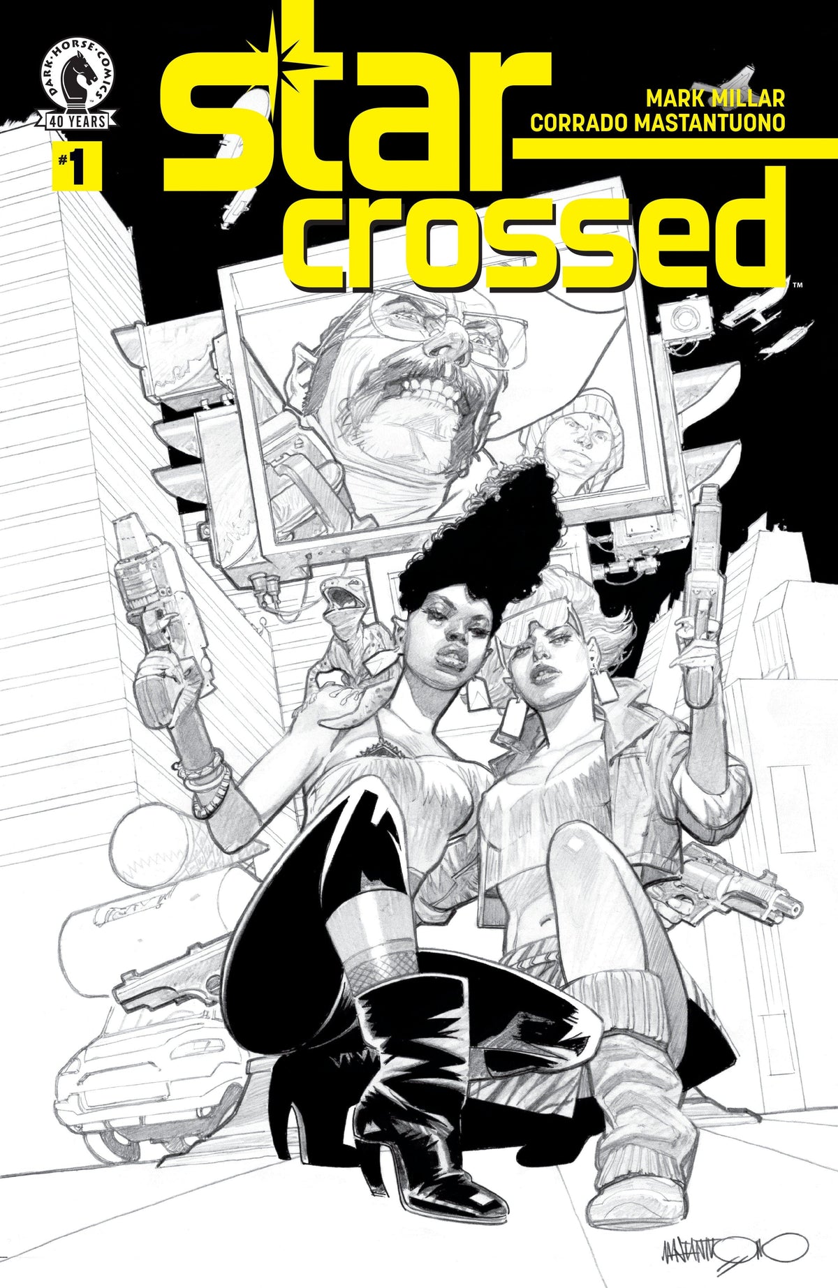 Dark Horse Comics Comic Books Star-Crossed #1 (CVR B) (B&W) (Corrado Mastantuono) 76156801222400121 PRH-76156801222400121