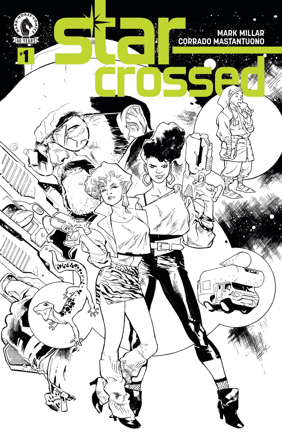 Dark Horse Comics Comic Books Star-Crossed #1 (CVR D) (B&W) (Stuart Immonen) 76156801222400141 PRH-76156801222400141