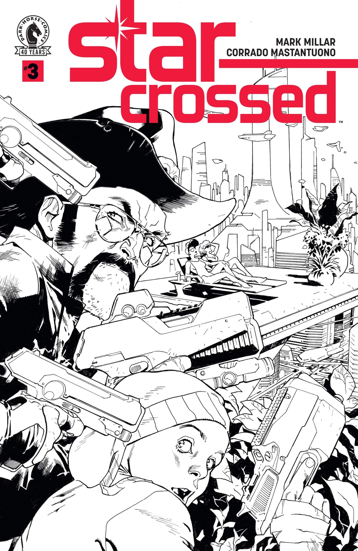 Dark Horse Comics Comic Books Star-Crossed #3 (CVR B) (B&W) (Stuart Immonen) (Release Date: 09/23/2026) 76156801222400321 PRH-76156801222400321