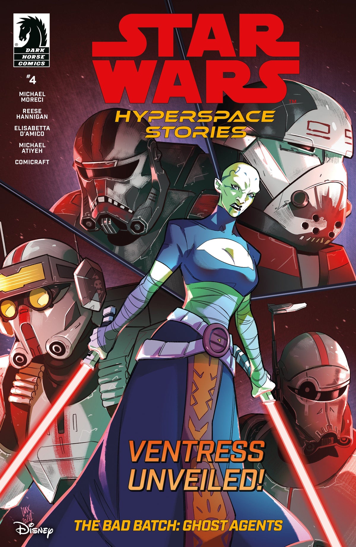 Dark Horse Comics Comic Books Star Wars: Hyperspace Stories: The Bad Batch--Ghost Agents #4 (CVR A) (Valeria Favoccia) 76156801341200411 PRH-76156801341200411