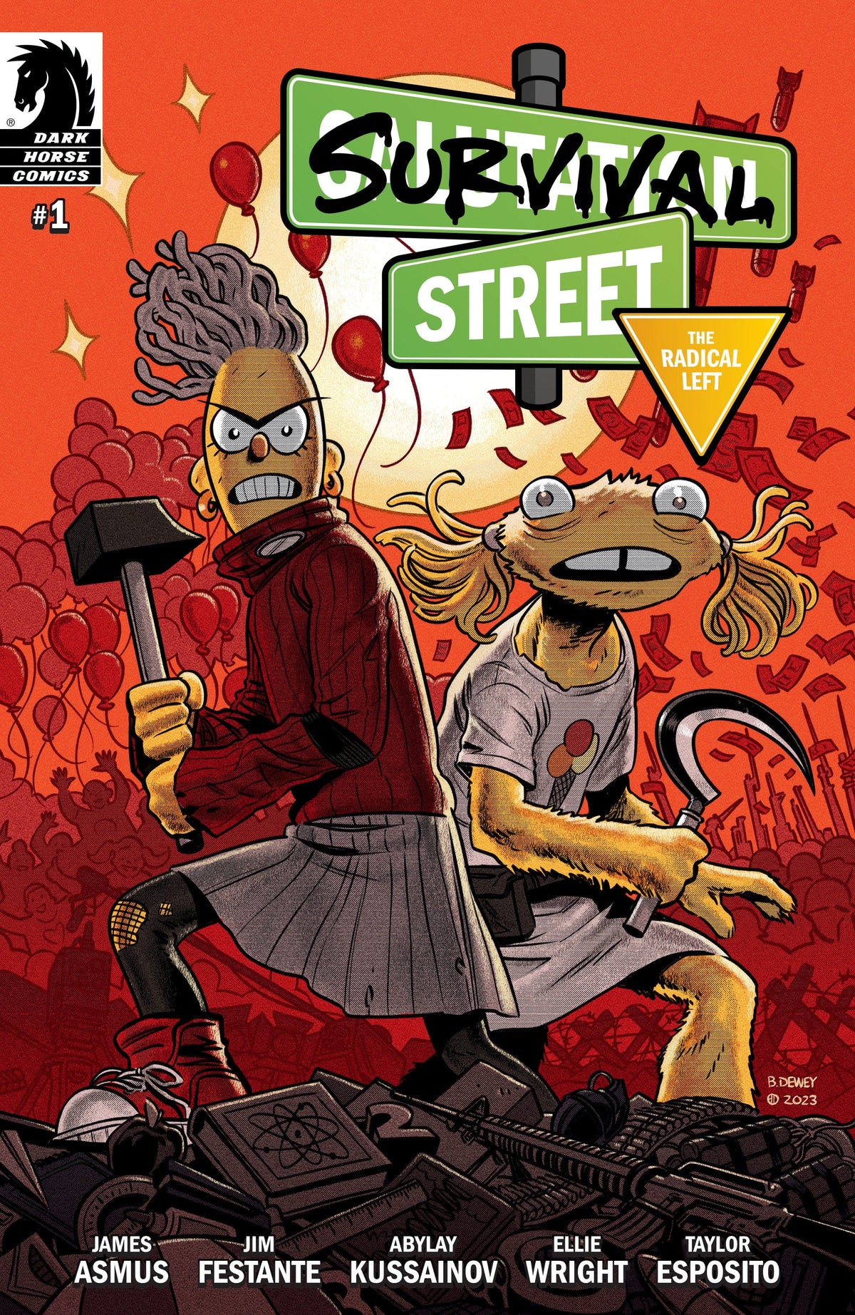 Dark Horse Comics Comic Books Survival Street: The Radical Left #1 (CVR B) (Ben Dewey) 76156801270500121 PRH-76156801270500121