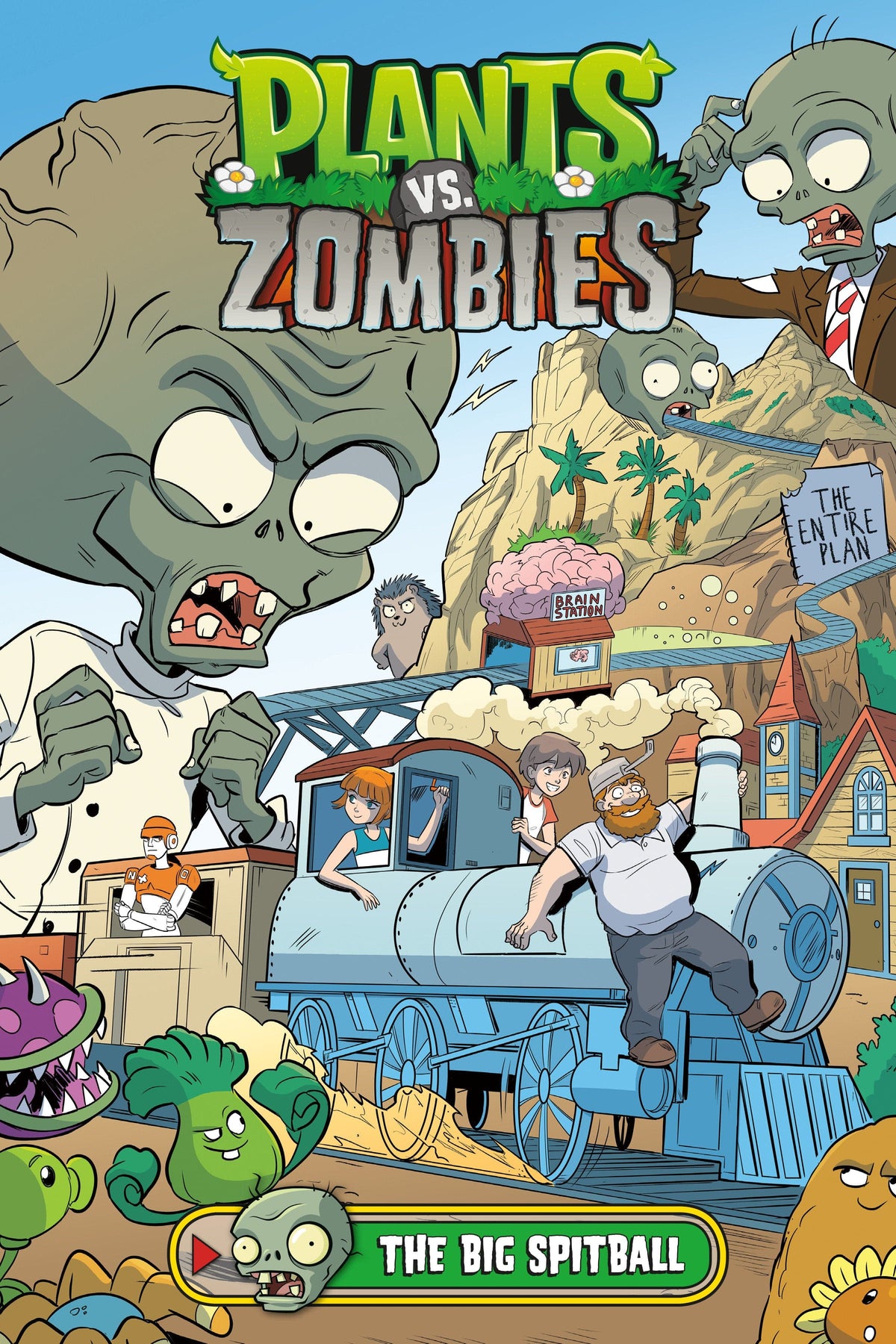 Dark Horse Comics Graphic Novel Plants vs. Zombies Volume 24: The Big Spitball HC 9781506728490 PRH-9781506728490