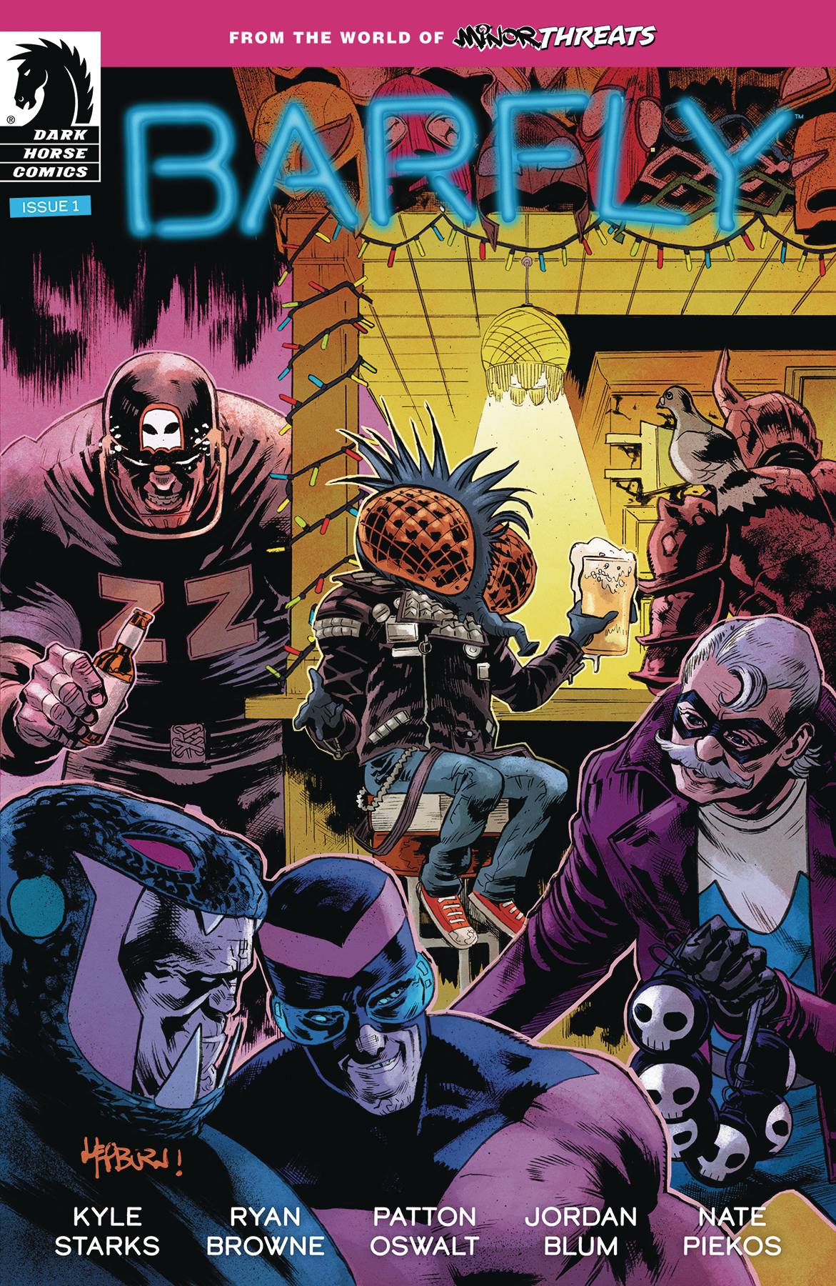 DARK HORSE PRH Comic Books FROM WORLD OF MINOR THREATS BARFLY #1 CVR A HEPBURN 76156801249100111 APR241048