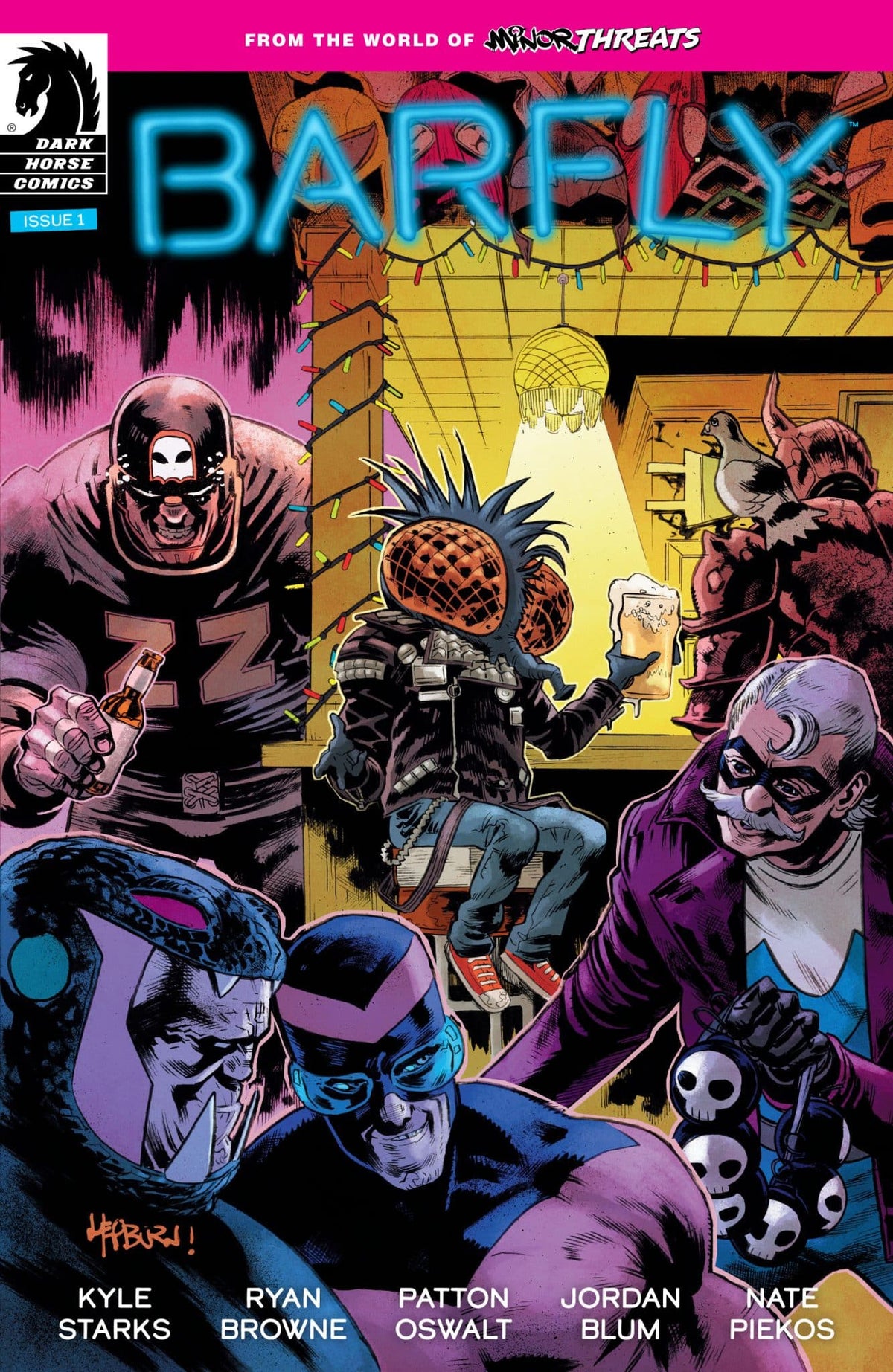 DARK HORSE PRH Comic Books FROM WORLD OF MINOR THREATS BARFLY #1 CVR D HEPBURN FOIL 76156801249100141 APR241051