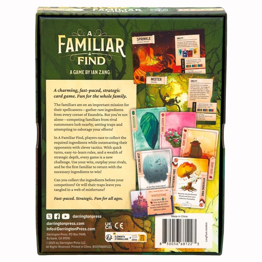 Darrington Press LLC Board Games > Small Box Games A Familiar Find 850056681223 DRPAFFBOX
