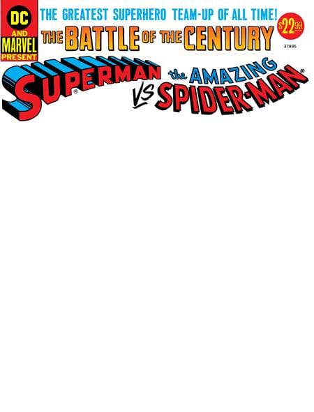 DC Comics Comic Books 50TH ANNIVERSARY TREASURY EDITION SUPERMAN VS THE AMAZING SPIDER-MAN #1 FACSIMILE EDITION CVR D BLANK VAR 76194139627900141 1125DC0203