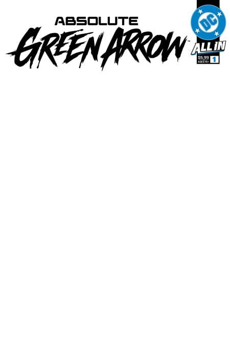 DC Comics Comic Books ABSOLUTE GREEN ARROW #1 (OF 6) CVR G BLANK CARD STOCK VAR 76194139422000191 0326DC0020