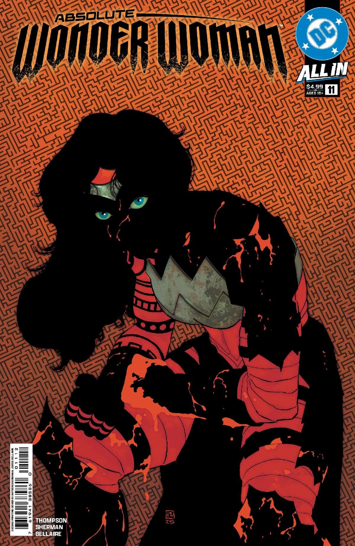 DC Comics Comic Books ABSOLUTE WONDER WOMAN #11 Second Printing 76194138586001112 0825DC8317