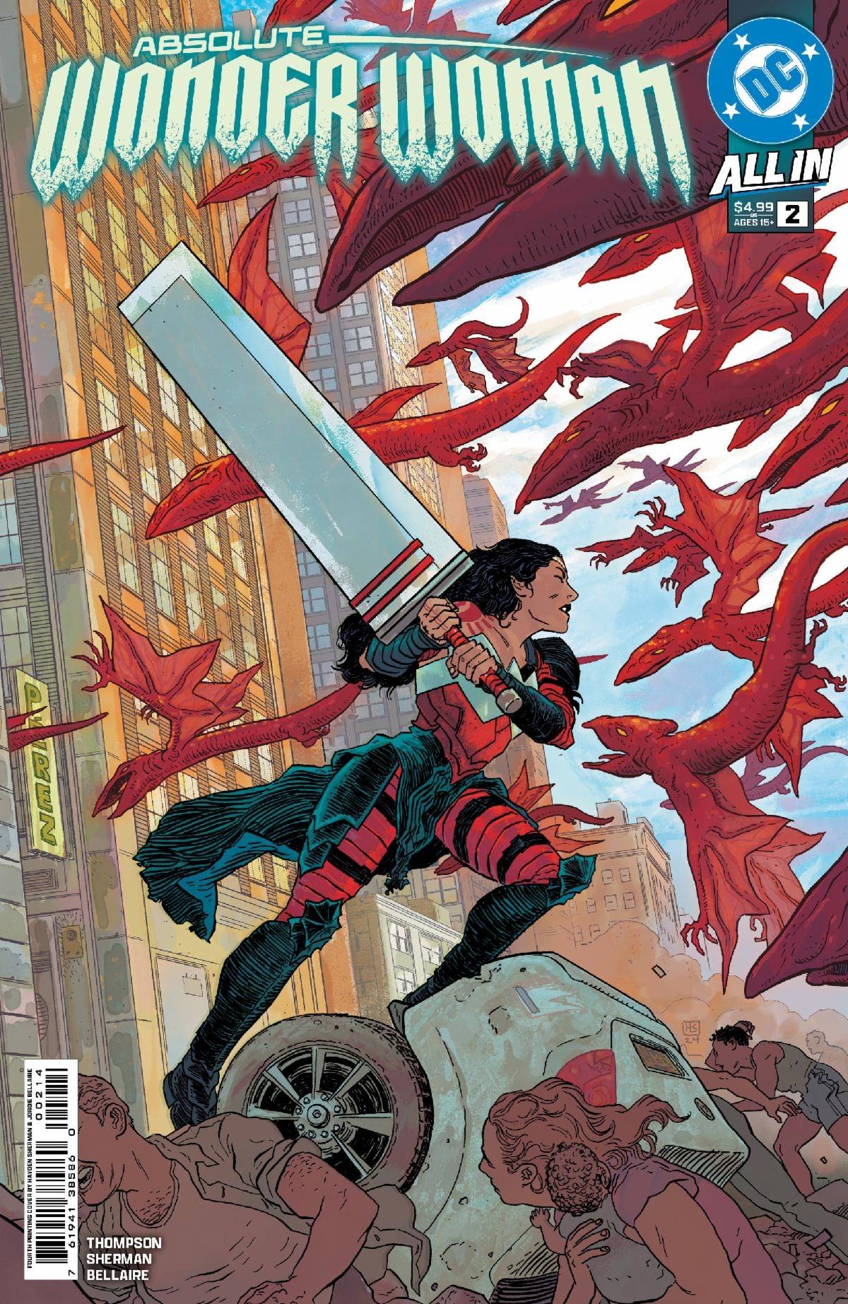 DC COMICS Comic Books ABSOLUTE WONDER WOMAN #2 4TH PTG HAYDEN SHERMAN 76194138586000214