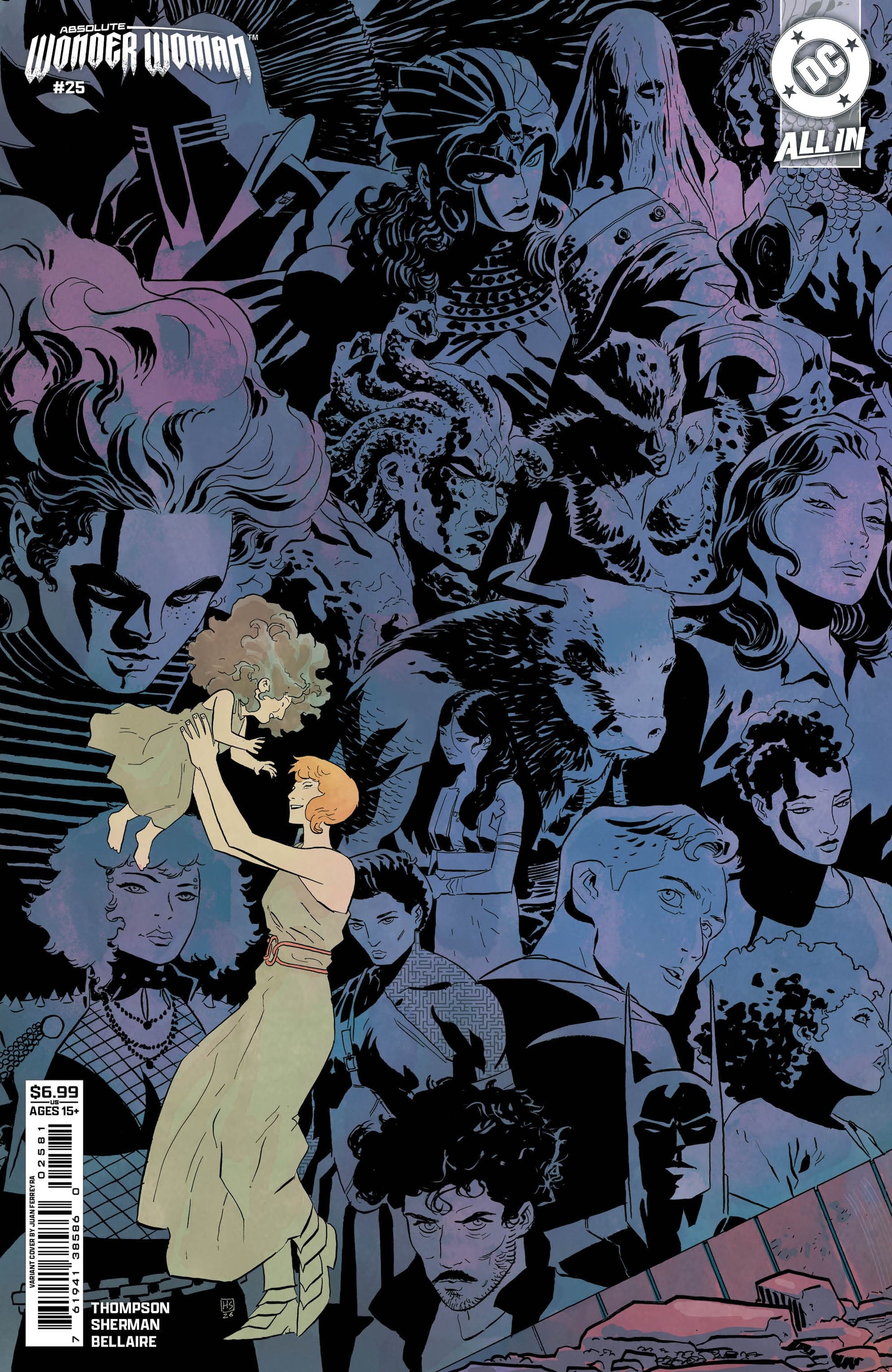 ABSOLUTE WONDER WOMAN #25 CVR H HAYDEN SHERMAN LEFT CONNECTING CARD STOCK VAR (Release Date: 10/28/2026)