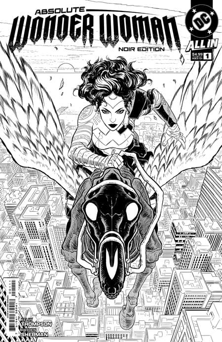 DC Comics Comic Books ABSOLUTE WONDER WOMAN NOIR EDITION #1 (ONE SHOT) CVR A HAYDEN SHERMAN 76194138941700111 0924DC831