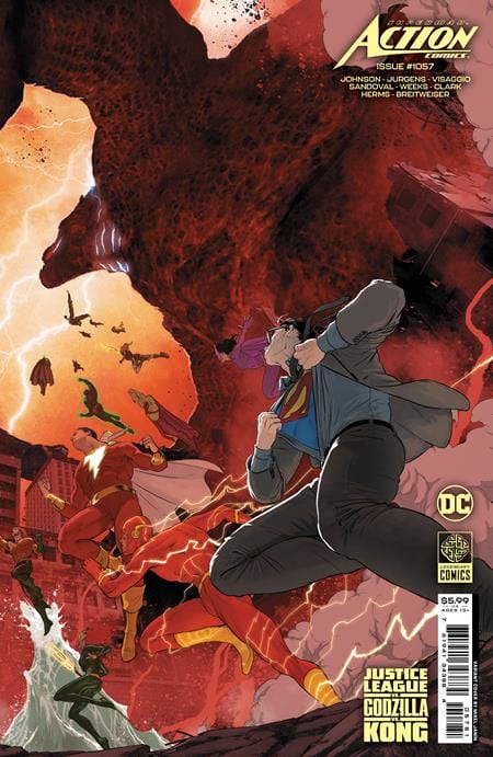 DC Comics Comic Books ACTION COMICS #1057 CVR F MIKEL JANIN JUSTICE LEAGUE VS GODZILLA VS KONG CARD STOCK VAR 76194134388405781 0723DC834