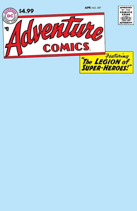 DC Comics Comic Books ADVENTURE COMICS #247 FACSIMILE EDITION CVR B BLANK CARD STOCK VAR (Release Date: 08/12/2026) 76194139482400121 0626DC0194
