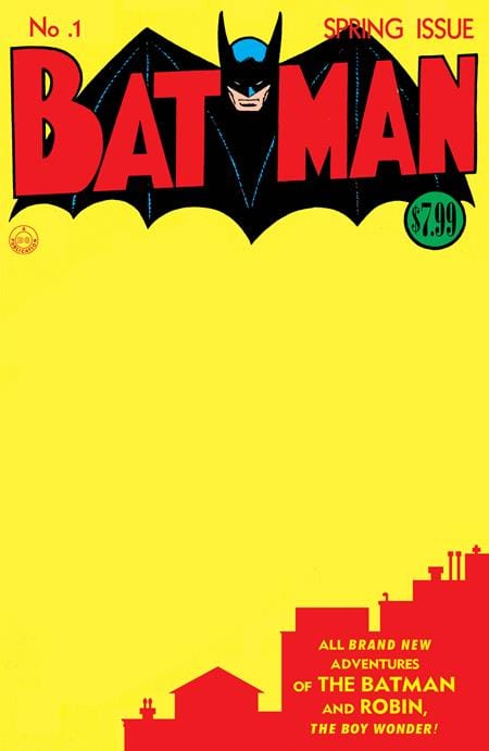 DC Comics Comic Books BATMAN #1 FACSIMILE EDITION CVR C BLANK VAR 76194138217300131 0723DC203