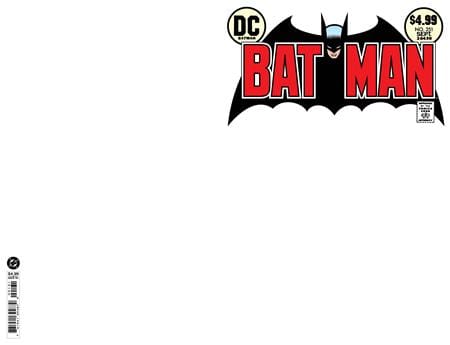 BATMAN #251 FACSIMILE EDITION CVR B BLANK CARD STOCK VAR (Release Date: 09/09/2026)