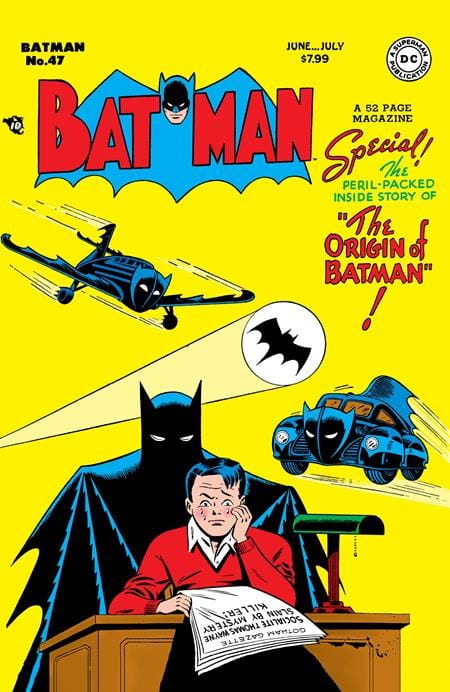 DC Comics Comic Books BATMAN #47 FACSIMILE EDITION CVR B BOB KANE FOIL VAR 76194138720800131 0925DC0212