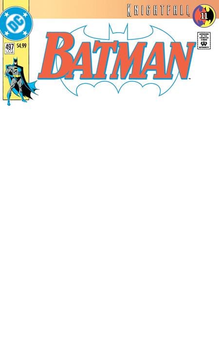 DC Comics Comic Books BATMAN #497 FACSIMILE EDITION CVR B BLANK CARD STOCK VAR (Release Date: 11/04/2026) 76194139489300121 0926DC0202