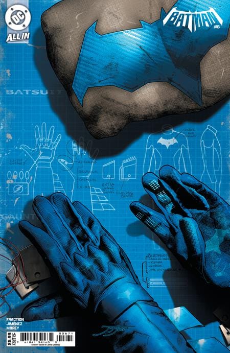 DC Comics Comic Books BATMAN #6 CVR E JORGE JIMENEZ BAT-GADGET CARD STOCK VAR 76194139163200671 1225DC0106