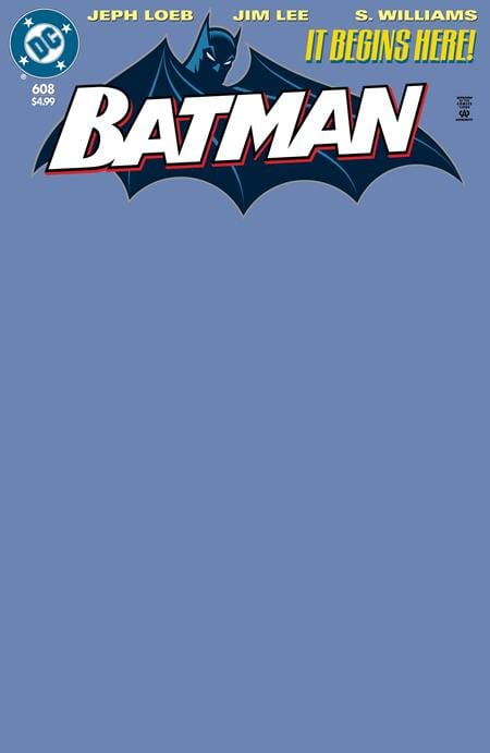 DC Comics Comic Books BATMAN #608 FACSIMILE EDITION CVR C BLANK CARD STOCK VAR 76194138882300121 1124DC010