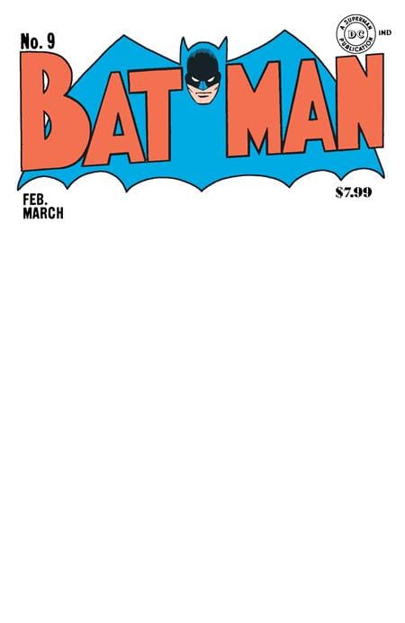 DC Comics Comic Books BATMAN #9 FACSIMILE EDITION CVR C BLANK CARD STOCK VAR 76194138705500121 0425DC237