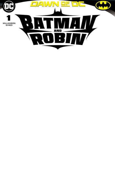 BATMAN AND ROBIN #1 CVR D BLANK CARD STOCK VAR
