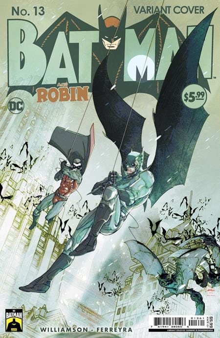 DC Comics Comic Books BATMAN AND ROBIN #13 CVR D CARMINE DI GIANDOMENICO  BATMAN 85TH ANNIVERSARY CARD STOCK VAR 76194138050601361 0724DC106