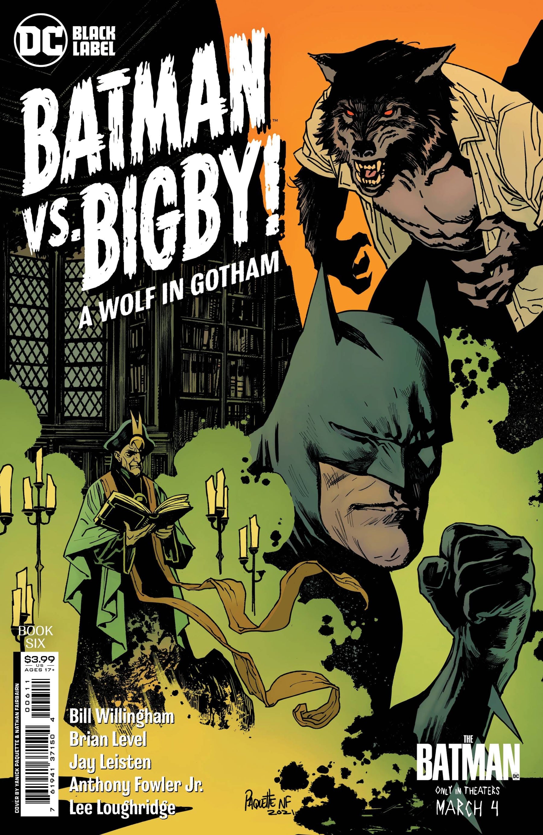 BATMAN VS BIGBY A WOLF IN GOTHAM #6 (OF 6) CVR A PAQUETTE (M