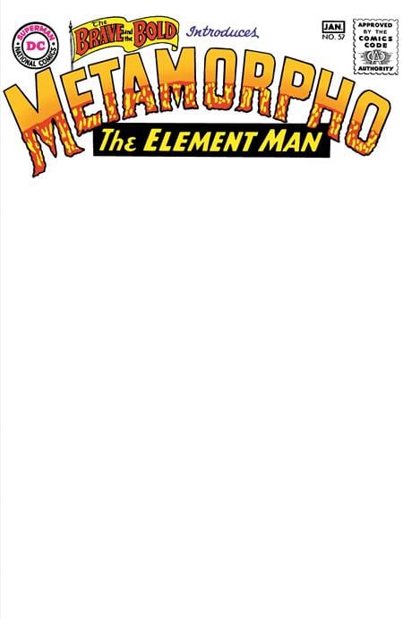 DC Comics Comic Books BRAVE AND THE BOLD #57 FACSIMILE EDITION CVR C BLANK CARD STOCK VAR 76194138703100121 0325DC207