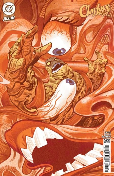 CLAYFACE CELEBRITY DIRT #4 (OF 6) CVR B MIKE DEL MUNDO CARD STOCK VAR (Release Date: 10/14/2026)