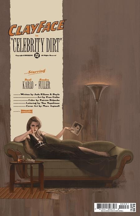 CLAYFACE CELEBRITY DIRT #4 (OF 6) CVR C MARC ASPINALL CARD STOCK VAR (Release Date: 10/14/2026)