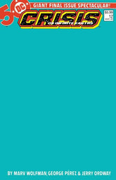 DC Comics Comic Books CRISIS ON INFINITE EARTHS #12 FACSIMILE EDITION CVR C BLANK VAR 76194138484900121 0125DC254