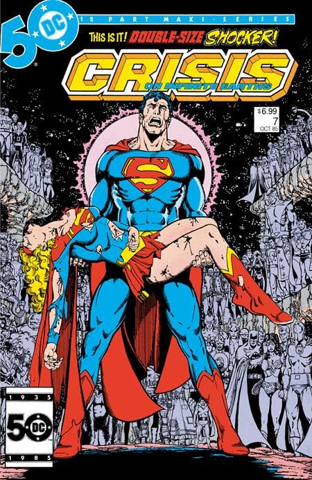 DC Comics Comic Books CRISIS ON INFINITE EARTHS #7 FACSIMILE EDITION CVR B GEORGE PEREZ FOIL VAR 76194138479500131 0824DC241