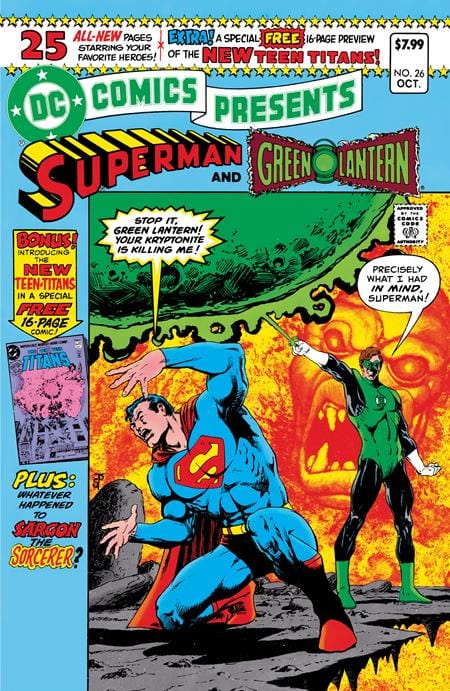 DC Comics Comic Books DC COMICS PRESENTS #26 FACSIMILE EDITION CVR B JIM STARLIN FOIL VAR 76194138689800131 1124DC186