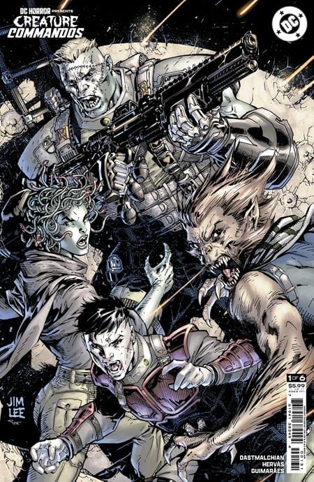 DC Comics Comic Books DC HORROR PRESENTS CREATURE COMMANDOS #1 (OF 6) CVR C JIM LEE CARD STOCK VAR (MR) 76194138249400131 0824DC199