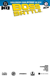 DC Comics Comic Books DC K.O. BOSS BATTLE #1 (ONE SHOT) CVR H BLANK CARD STOCK VAR 76194139726900181 1225DC0043