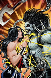 DC Comics Comic Books DC K.O. WONDER WOMAN VS [REDACTED] #1 (ONE SHOT) CVR D ELIZABETH TORQUE CARD STOCK VAR 76194139382700141 1025DC0013