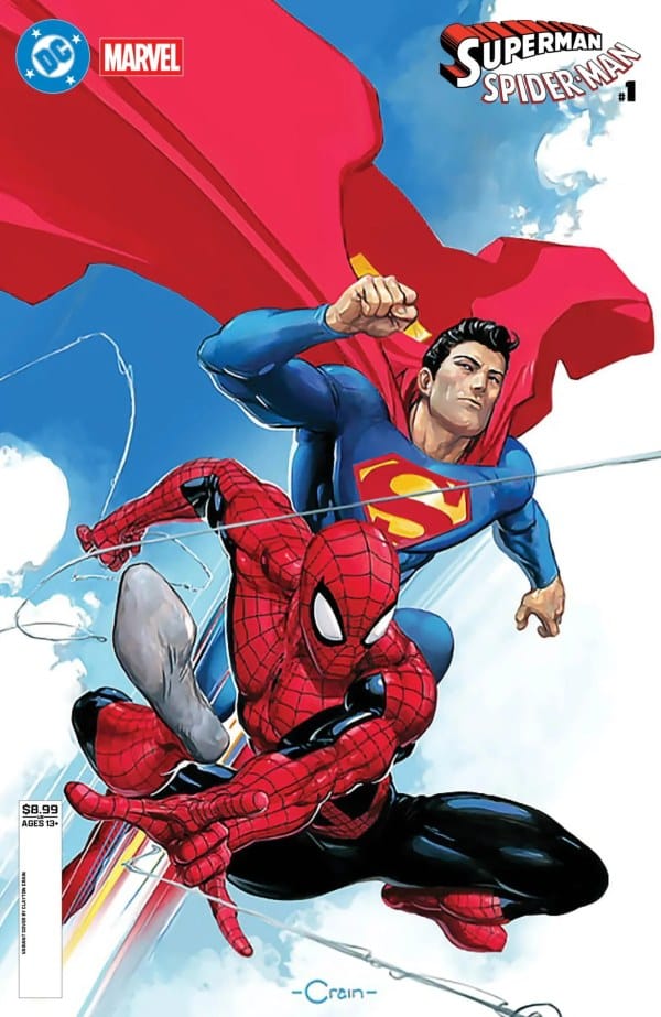 DC Comics Comic Books DC MARVEL SUPERMAN SPIDER-MAN #1 (ONE SHOT) CVR D CLAYTON CRAIN CARD STOCK VAR 76194139647700141 0126DC0004