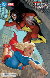 DC Comics Comic Books DC MARVEL SUPERMAN SPIDER-MAN #1 (ONE SHOT) CVR I ADAM HUGHES SUPERGIRL 70S & SPIDER-WOMAN 70S CARD STOCK VAR 76194139647700191 0126DC0009