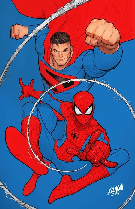 DC Comics Comic Books DC MARVEL SUPERMAN SPIDER-MAN #1 (ONE SHOT) CVR Q DAVID NAKAYAMA KINGDOM COME SUPERMAN & SPIDER-MAN CARD STOCK VAR 76194139647700129 0126DC0017