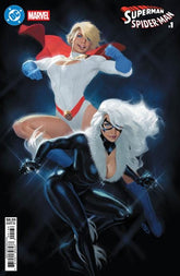 DC Comics Comic Books DC MARVEL SUPERMAN SPIDER-MAN #1 (ONE SHOT) CVR V DAVID TALASKI POWER GIRL & BLACK CAT CARD STOCK VAR 76194139647700136 0126DC0022