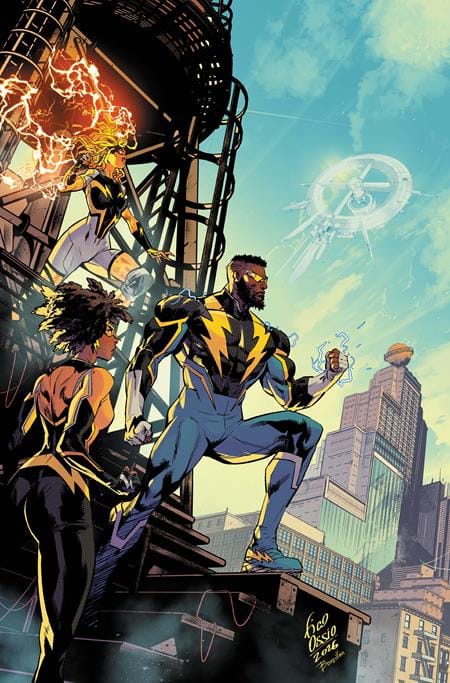 DC POWER BLACK LIGHTNING 50TH ANNIVERSARY SPECIAL #1 (ONE SHOT) CVR B FICO OSSIO CARD STOCK VAR (Release Date: 01/27/2027)