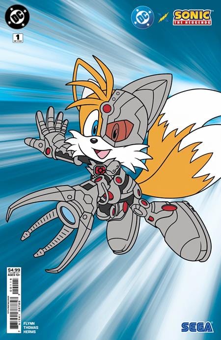 DC Comics Comic Books DC X SONIC THE HEDGEHOG #1 (OF 5) Fifth Printing Cyborg Card Stock Cvr 76194138785700115 0725DC1516